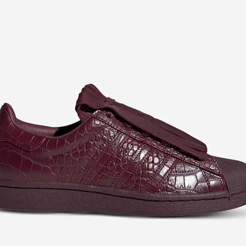 Adidas superstar slip on red burgundy best sale