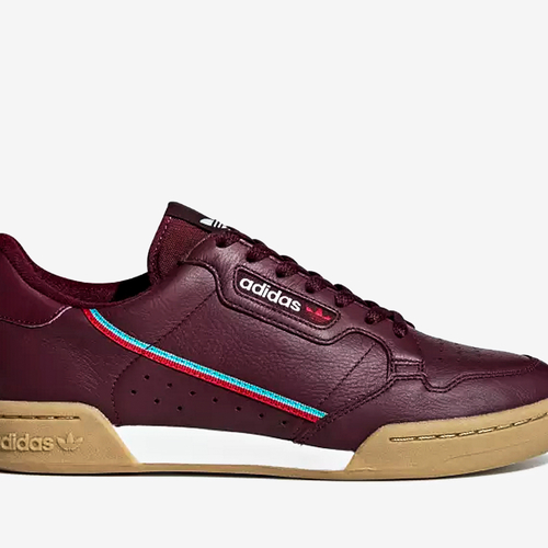 Adidas Originals CONTINENTAL 80 MAROON SCARLET HI RES AQUA VegNonVeg