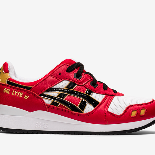 Asics gel lyte iii black classic red new arrivals