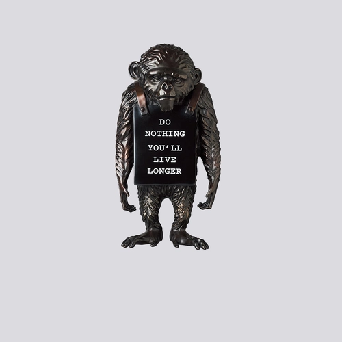 その他 MEDICOM TOY - BANKSY MONKEY SIGN DRIP Ver. Banksy 'Monkey Sign' Brandalism x Medicom Toy | Hypebeast