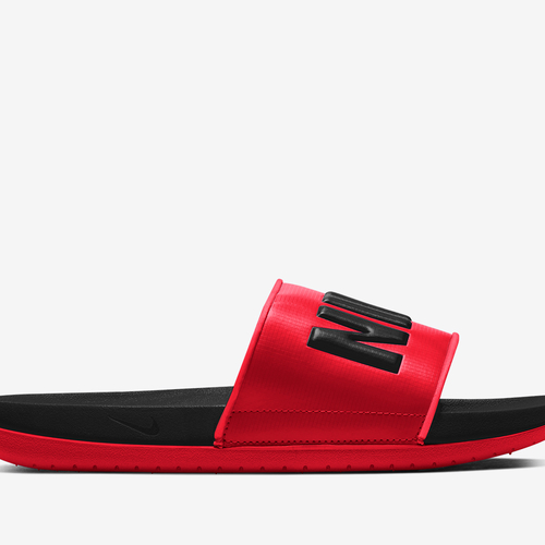 Authentic Nike Offcourt Slides / BLACK-BLACK-UNIVERSITY RED / Men's / New  In Box