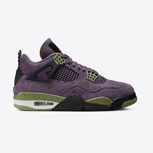 Jordan WMNS AIR JORDAN 4 RETRO CANYON PURPLE SAFETY ORANGE ALLIGATOR VegNonVeg