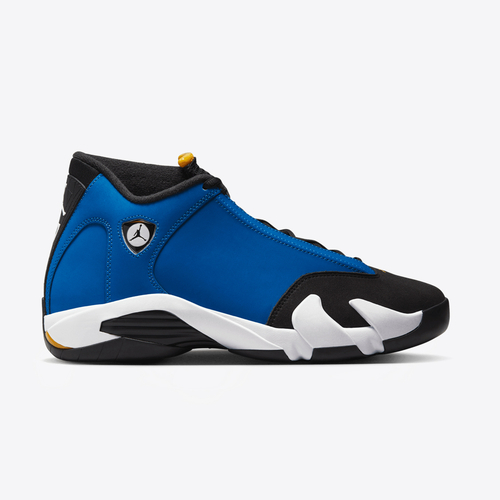 Jordan 14 blue outlet yellow