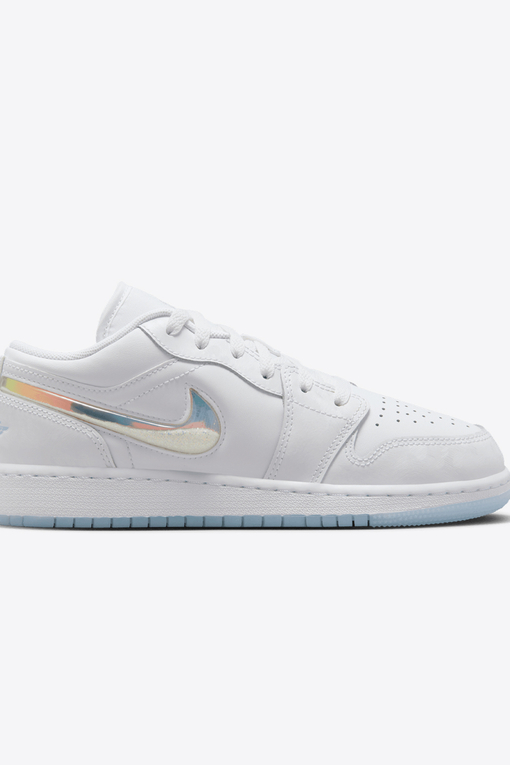 low top blue and white jordan 1