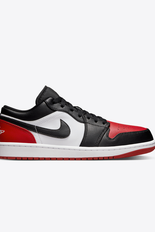 Jordan AIR JORDAN 1 LOW WHITE BLACK VARSITY RED VegNonVeg