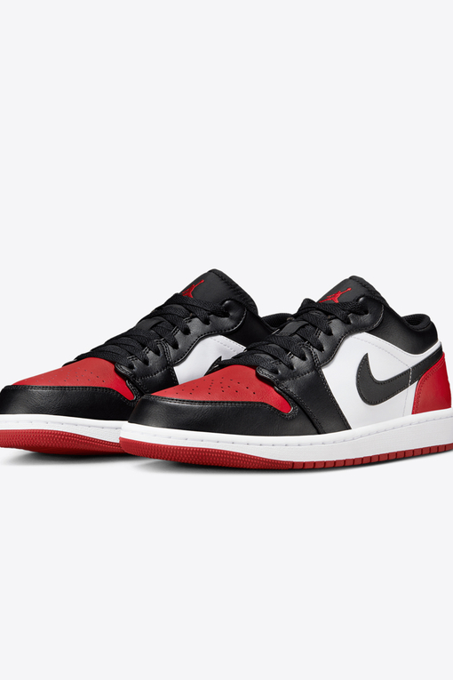 Jordan AIR JORDAN 1 LOW WHITE BLACK VARSITY RED VegNonVeg