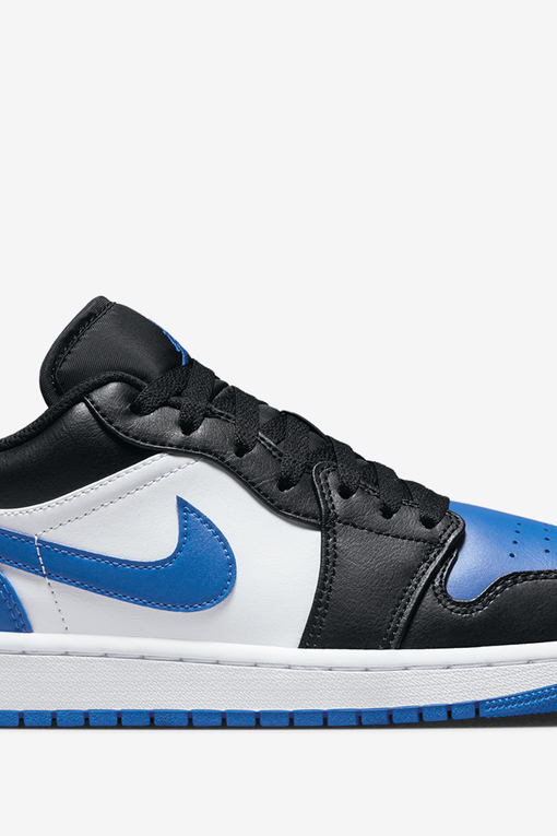 Jordan - AIR JORDAN 1 LOW 'WHITE/ROYAL BLUE-BLACK-WHITE' - VegNonVeg