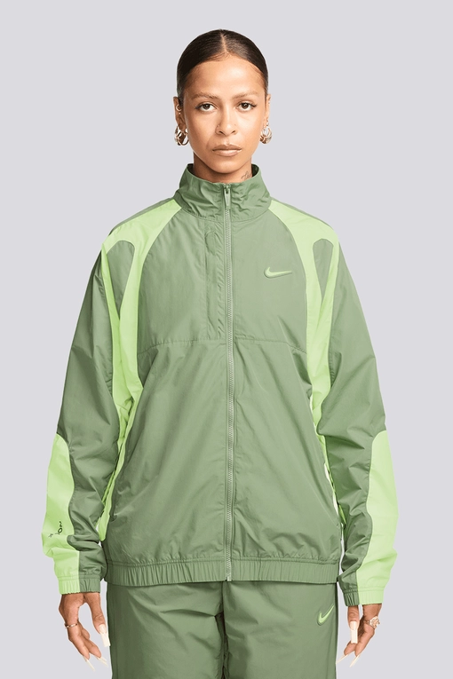 Nike - X NOCTA CS TRACK WOVEN JACKET 'OIL GREEN/LIGHT LIQUID LIME ...