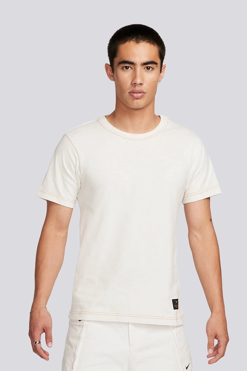 Nike - NIKE LIFE SHORT SLEEVE KNIT TOP PHANTOM/GOLD SUEDE l Buy