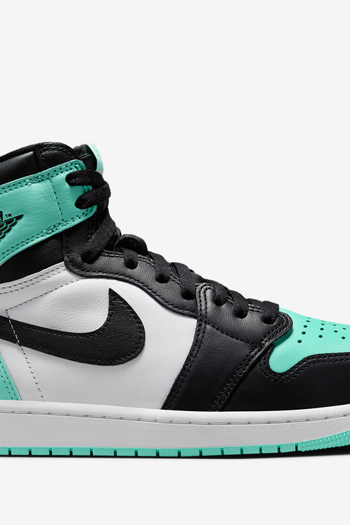 Jordan - AIR JORDAN 1 RETRO HIGH OG 'WHITE/BLACK-GREEN GLOW' - VegNonVeg