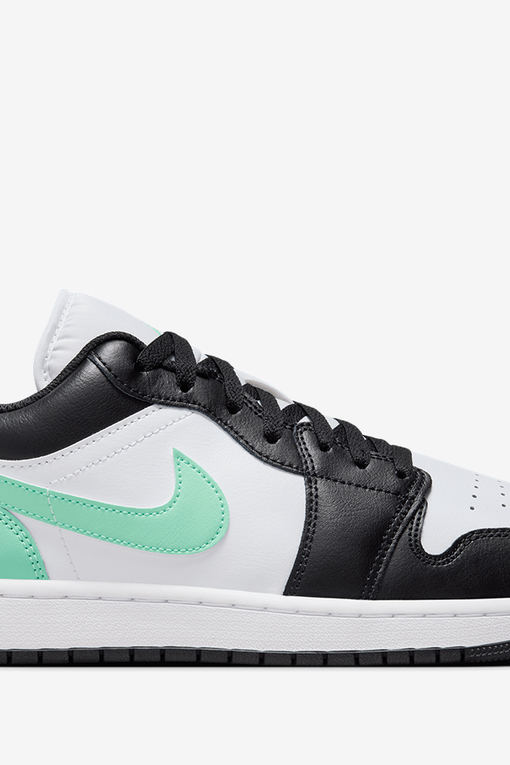 Jordan - AIR JORDAN 1 LOW 'WHITE/BLACK-GREEN GLOW' - VegNonVeg