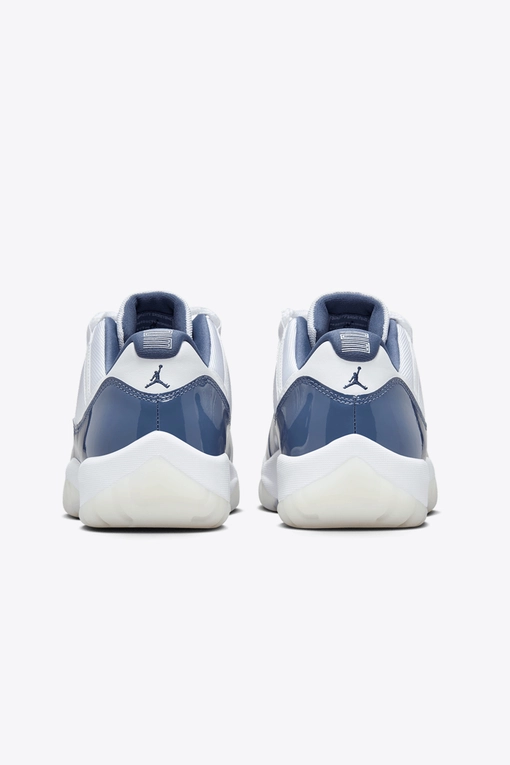 blue and white jordans 11