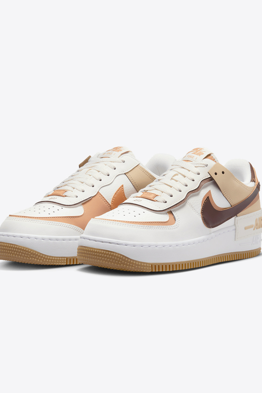 Nike AIR FORCE 1 SHADOW SAIL CACAO WOW FLAX SESAME VegNonVeg