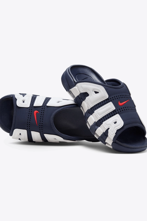 NIKE AIR MORE UPTEMPO SLIDE MIDNIGHT NAVY/U RED 国内発送 NIKE AIR MORE UPTEMPO SLIDE midnight navy/university red