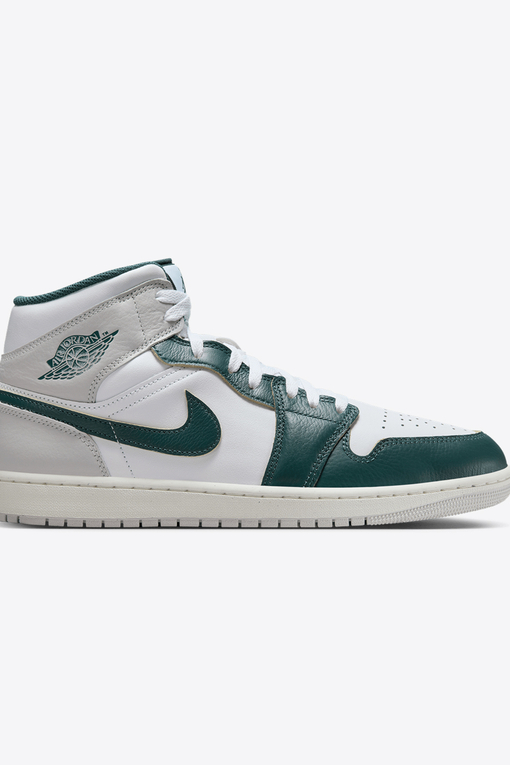 Jordan AIR JORDAN 1 MID SE WHITE OXIDIZED GREEN SAIL NEUTRAL GREY VegNonVeg