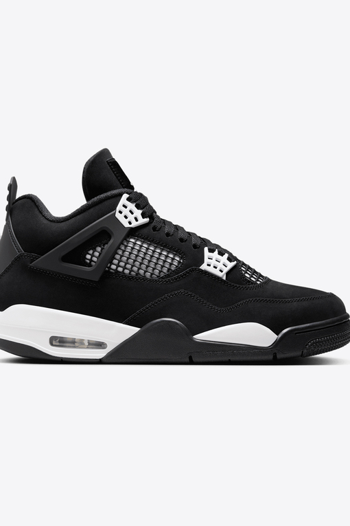 Jordan AIR JORDAN 4 RETRO BLACK WHITE VegNonVeg