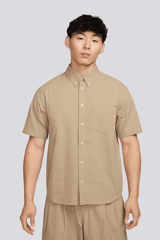 Nike NIKE AS M NL SS SEERSUKR BTN DWN SH KHAKI/KHAKI l