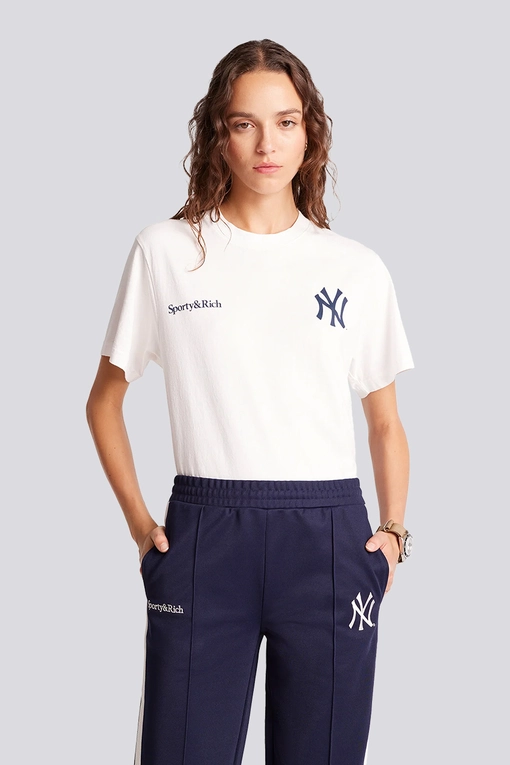 Sporty & Rich - SPORTY & RICH X YANKEES CHAMPIONS T-SHIRT WHITE