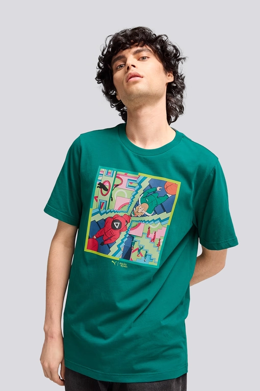PUMA M SQUID GAME GRAPHIC TEE MINT TEA 国内発送 PUMA M SQUID GAME GRAPHIC TEE MINT TEA 国内発送 Puma - PUMA