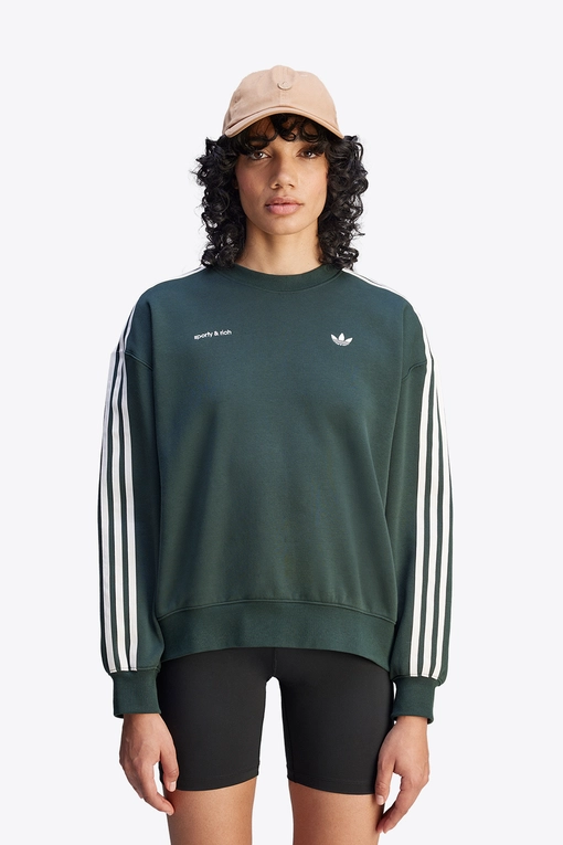 adidas x sporty & rich バーガンディ トレーナー Mサイズ Adidas Originals - X SPORTY AND RICH SWEATSHIRT - VegNonVeg