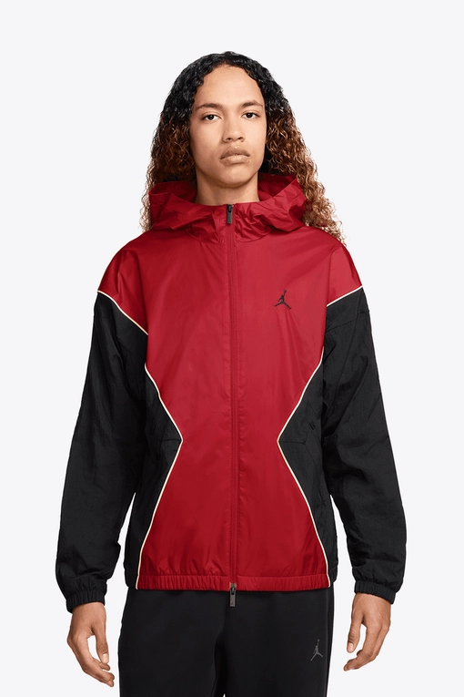 Jordan JORDAN BROOKLYN DRAFT JACKET VARSITY RED/BLACK-SAIL l Buy