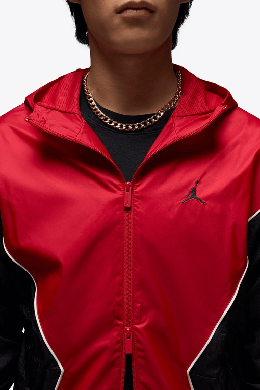Jordan JORDAN BROOKLYN DRAFT JACKET VARSITY RED/BLACK-SAIL l Buy