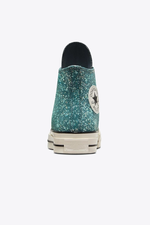 Converse Teal Sparkly Shoes CHUCK 70 HIGH