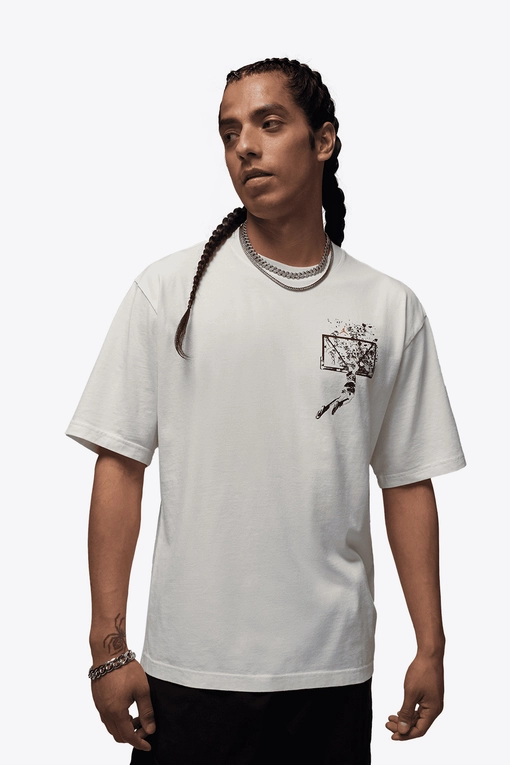 ★Nike★ Jordan Brooklyn Oversized Graphic T-Shirt M Off Noi Jordan - Jordan Brooklyn Oversized Graphic Short Sleeve Crew