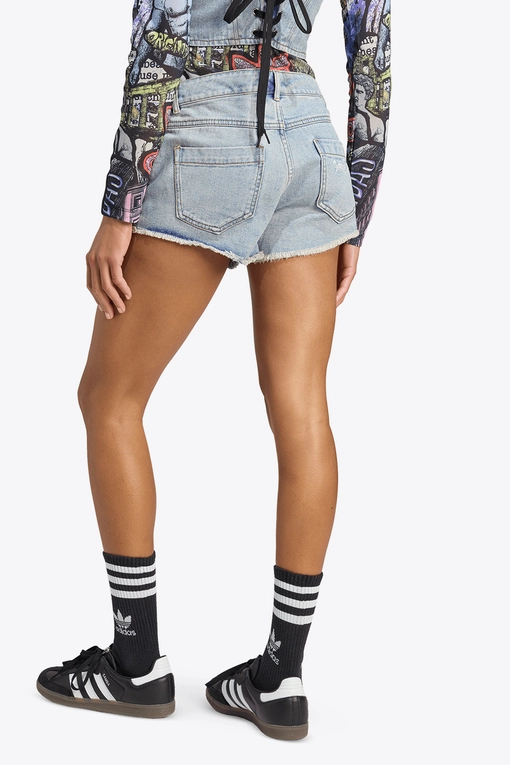 ショートパンツ adidas x Jeremy Scott Denim Shorts adidas X Jeremy Scott Denim Shorts - Blue | Free Shipping
