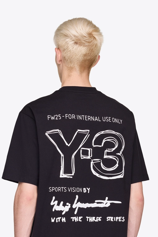 Y-3 - Y-3 Short Sleeve Tee Black | Buy Men's Tee Online At