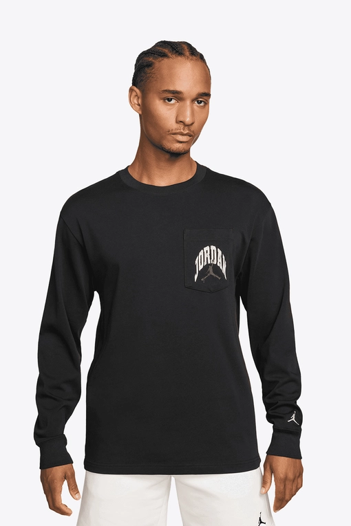 Jent Louis Rib Long Sleeve Tee ブラック Jordan - BROOKLYN REALTREE LONG SLEEVE POCKET CREW T-SHIRT - VegNonVeg