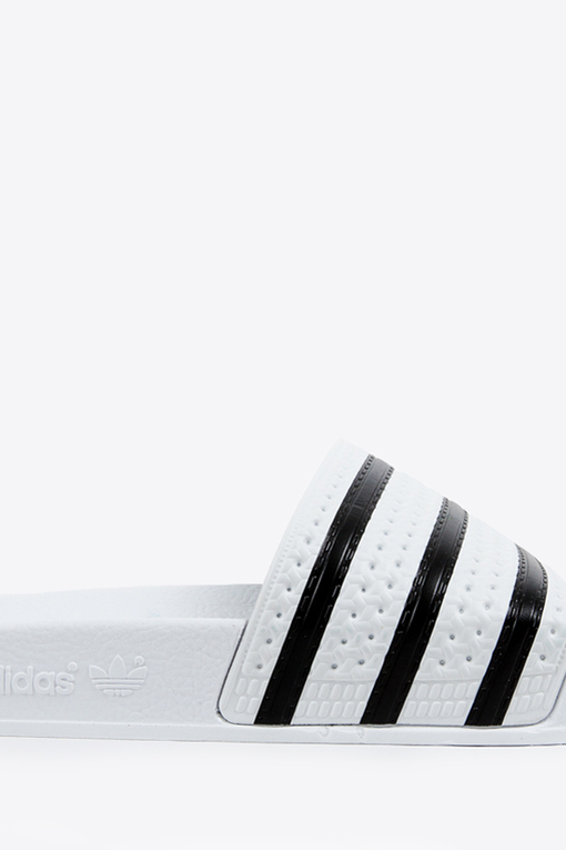 Adidas adilette white discount black