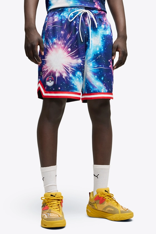Puma - X POKEMON X HOOPS MEWTWO PRINTED SHORTS - VegNonVeg
