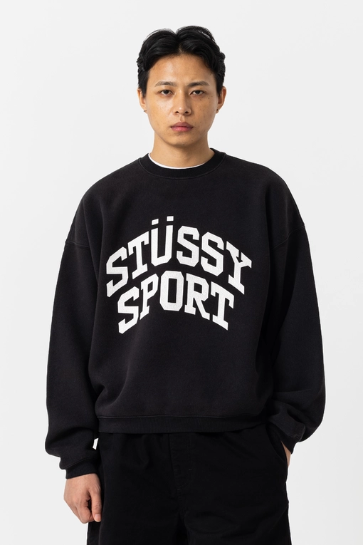 STÜSSY SPORT スウェット Stüssy - BIG CRACKLE SPORT CREW SWEATSHIRT - VegNonVeg