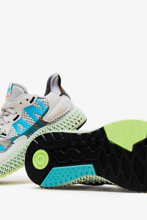 Adidas Originals Zx 4000 4d White Grey Linen Green Zapatillas