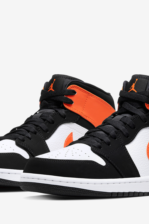 Nike air jordan 1 mid black starfish on sale white