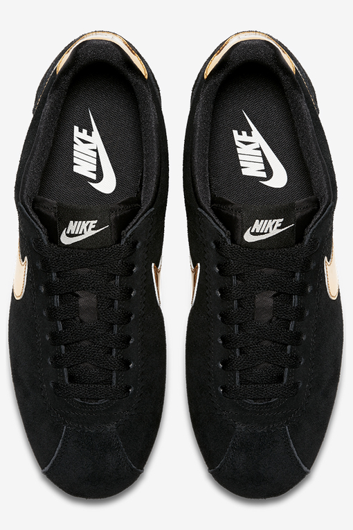 WMNS Classic Cortez SE 'BLACK/METALLIC GOLD'