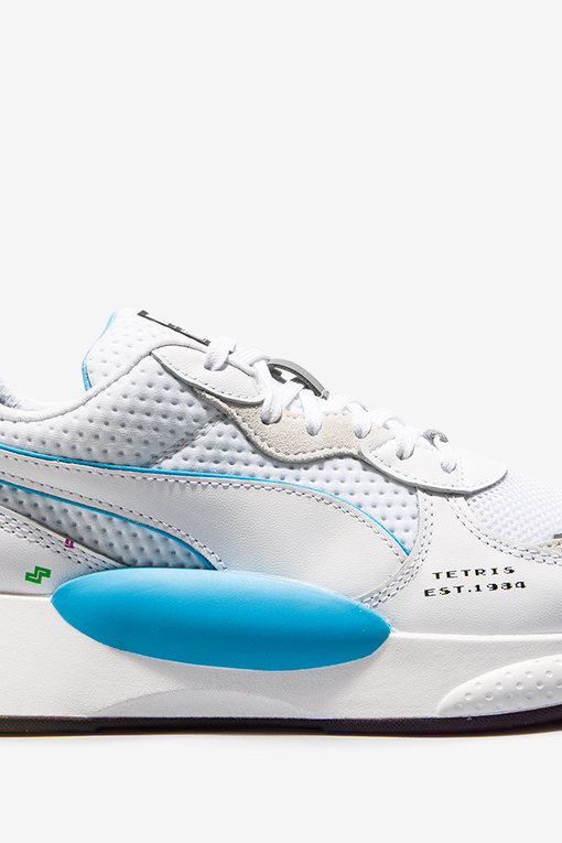 Puma RS 98 X TETRIS 'PUMA WHITE-LUMINOUS BLUE' VegNonVeg