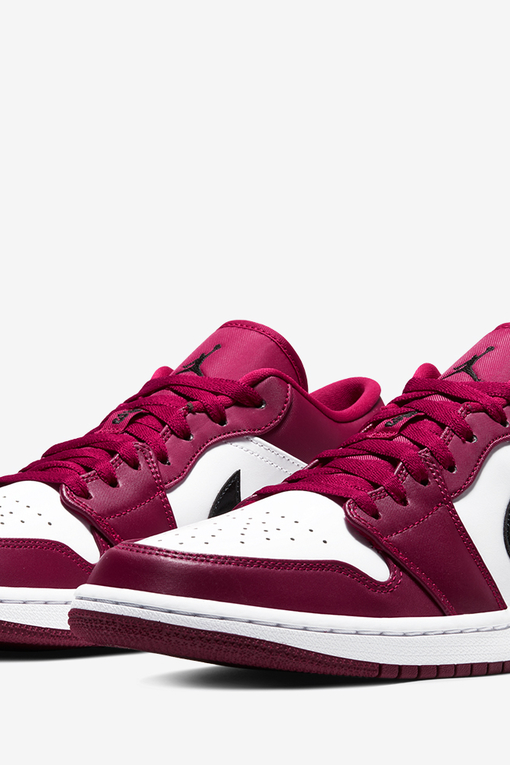 Jordan AIR JORDAN 1 LOW NOBLE RED BLACK WHITE VegNonVeg