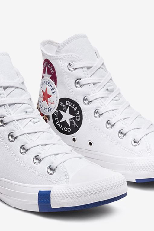 Converse CHUCK TAYLOR ALL STAR MULTI LOGO 'WHITE/RUSH BLUE/ROSE