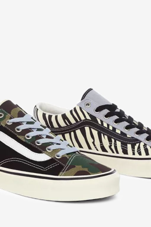 Vans UA Style 36 Mismatch 'zebra Camo' VegNonVeg