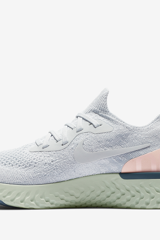 Grey Nike Epic React Flyknit Pure Platinum Nike Epic React Flyknit - Main Image