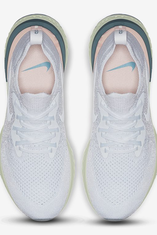Nike epic react flyknit kids silver outlet