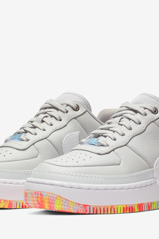 Nike W AF1 JESTER XX PRINT PURE PLATINUM WHITE YELLOW PULSE VegNonVeg