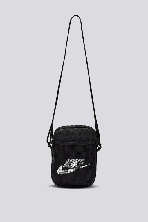 Nike - NK HERITAGE S SMIT CROSS BODY BAG 'BLACK/BLACK/WHITE' - VegNonVeg