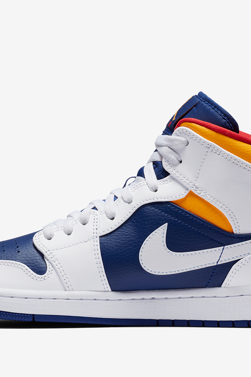 Blue orange hotsell white jordans