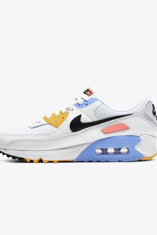 W AIR MAX 90 'White/Pure Platinum/Solar Flare/Black'