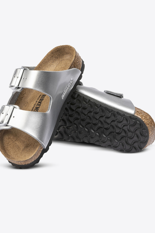 Metallic best sale silver birkenstocks