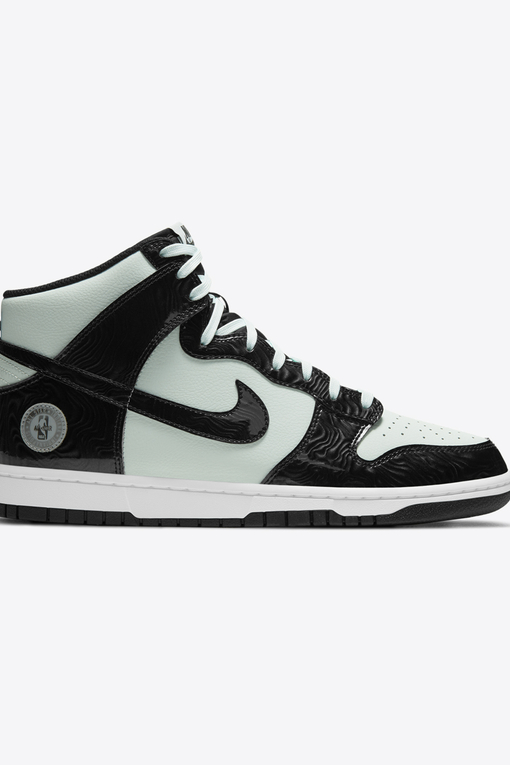 dunk high barely green black white