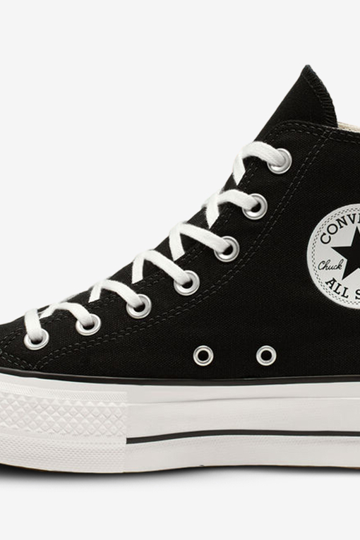 All white converse deals with black line